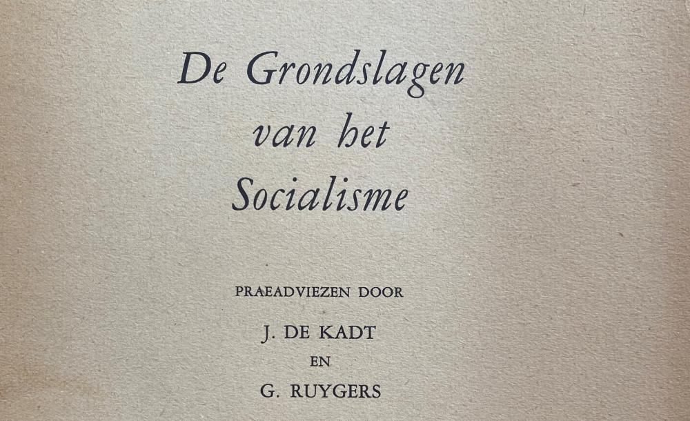 de grondslagen van het socialisme